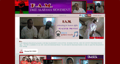 Desktop Screenshot of freealabamamovement.com
